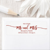 The Future Mr. And Mrs. Save The Date差出人住所 ラベル (インサイチュ)