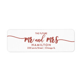 The Future Mr. And Mrs. Save The Date差出人住所 ラベル