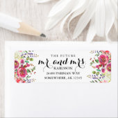 THE FUTURE MR & MRS Waterカラー住所 シール (インサイチュ)