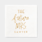 The Future Mrs. オーダーメイドエンゲージメント 箔ナプキン (正面)