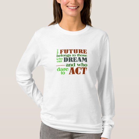 The Future shirt -スタイルとカラーを選択 Tシャツ (正面)