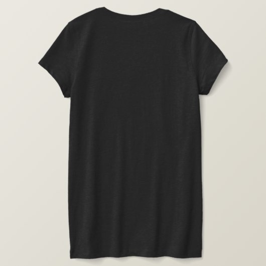THE FUTURE-Woman's dark gray V neck Tシャツ (デザイン裏面)