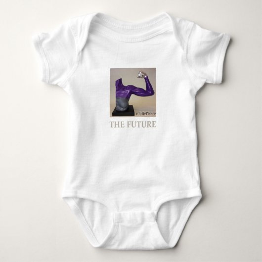 THE FUTURE-Woman's dark gray V neck Tシャツ (正面)
