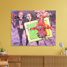 The Gallery Game Painting / Artist Larry Lerew キャンバスプリント