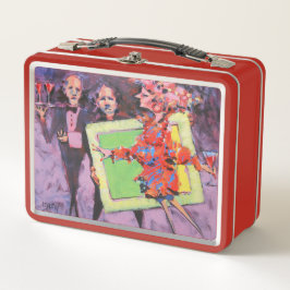 The Gallery Game Painting  / Artist Larry Lerew メタルランチボックス