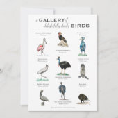 The Gallery of Delugfully Doofy Birds 5x7カード (正面)
