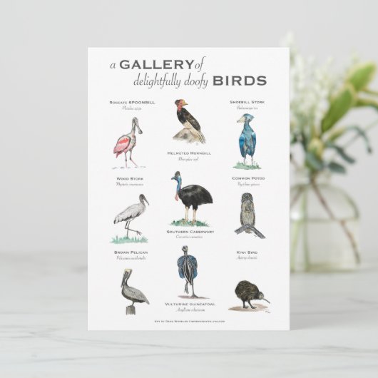 The Gallery of Delugfully Doofy Birds 5x7カード (スタンド正面)