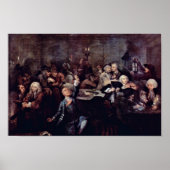 The Gambling Den " By Hogarth William ポスター (正面)