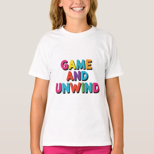 The Game and Unwind. Tシャツデザイン Tシャツ (正面)
