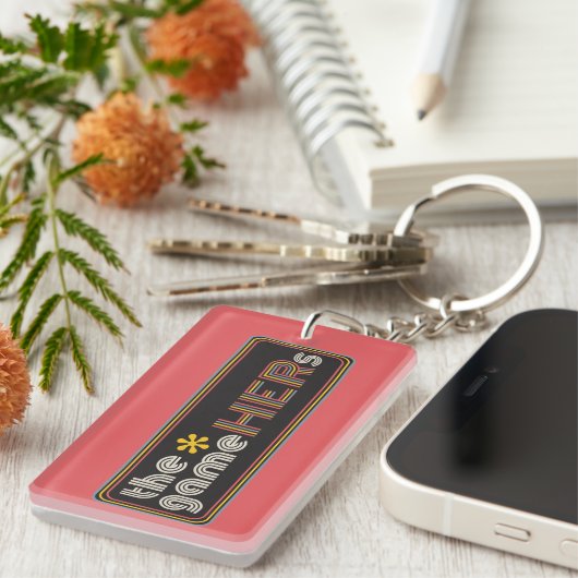 The*gameHERs水平ロゴ キーホルダー (正面右)