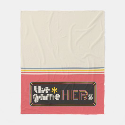 The*gameHERs水平ロゴ フリースブランケット (正面)