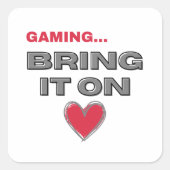 The Gamer スクエアシール (正面)