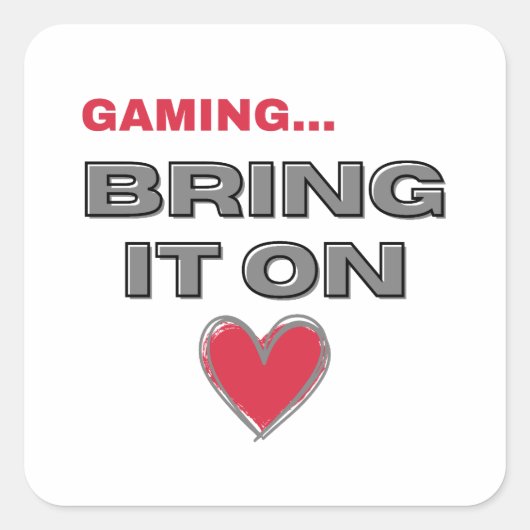 The Gamer  スクエアシール (正面)