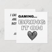 The Gamer Card (正面/裏面)