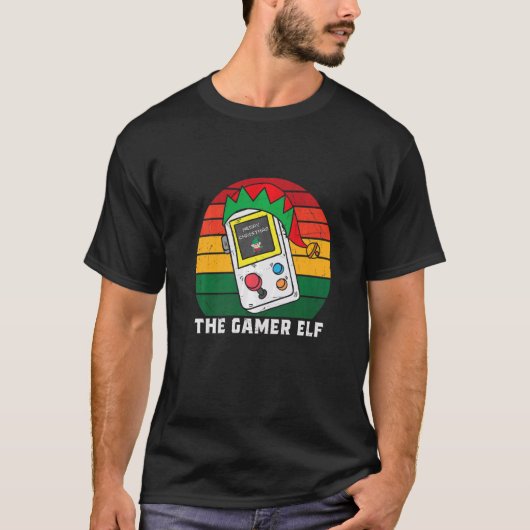 The Gamer Elf  Christmas Gamers Matching Group Fam Tシャツ (正面)