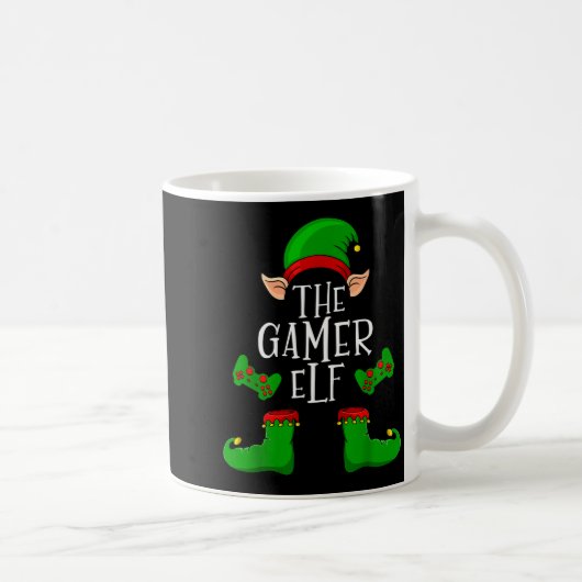 The Gamer Elf Christmas Matching コーヒーマグカップ (右)