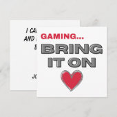 The Gamer Flat Note Card  (正面/裏面)