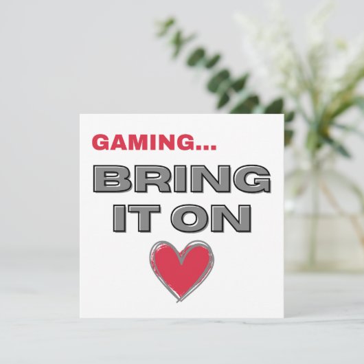 The Gamer Flat Note Card (スタンド正面)