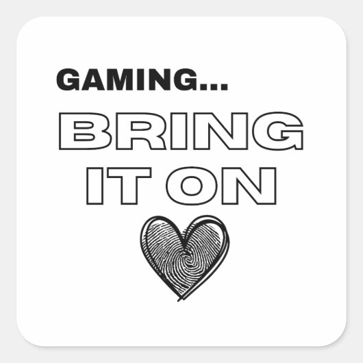 The Gamer Postcard スクエアシール (正面)