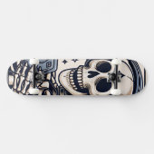 The Gamer Skeleton Tarot Card スケートボード (横)