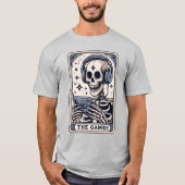 The Gamer Skeleton Tarot Card Shirt Tシャツ (正面)