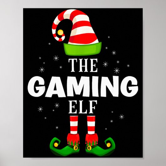 The Gaming Elf Christmas Pjs Matching Pajama  ポスター (正面)