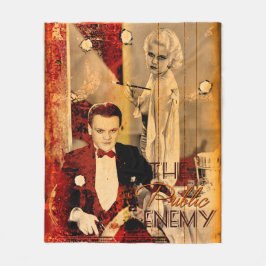 The Gangster's Blonde Girl フリースブランケット