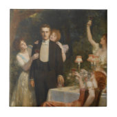 The Garden of Armida (by John Collier) タイル (正面)