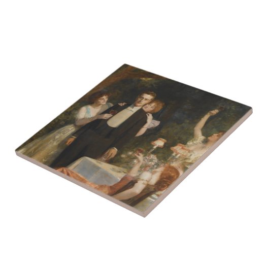 The Garden of Armida (by John Collier) タイル (側面)