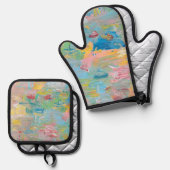 The Garden of Delight clock  鍋つかみ&鍋敷きセット (正面/裏面)