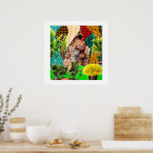 The Garden Within: Afrocentric Silhouette ポスター (キッチン)