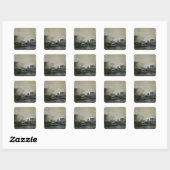 The Gas Factory at Courcelles, 1884 スクエアシール (シート)