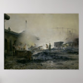 The Gas Factory at Courcelles, 1884 ポスター (正面)