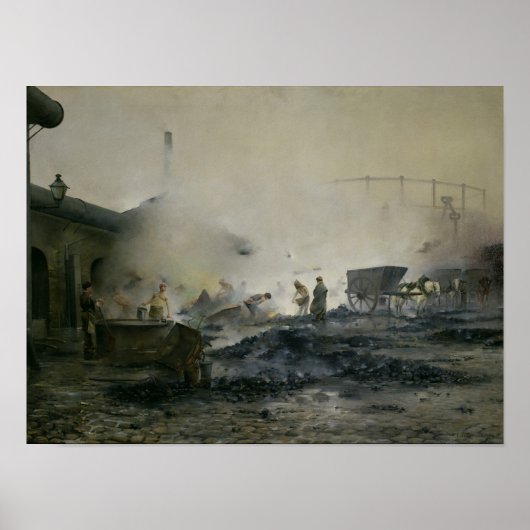 The Gas Factory at Courcelles, 1884 ポスター (正面)