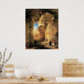 The Gateway of the Great Temple at Baalbek, 1841 ポスター (キッチン)