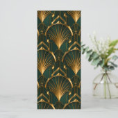 The Gatsby Art Deco Wedding Menu Card メニュー (スタンド正面)