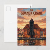 The Gdansk Crane Poland ポストカード (正面/裏面)