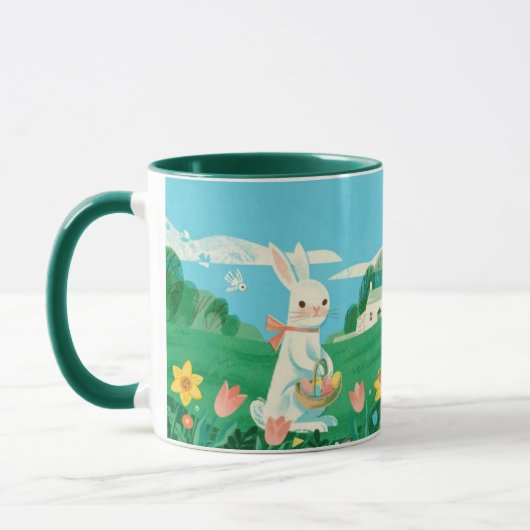 The Gentle Farmer Bunny Kind Ones Whimsical Coffe マグカップ (左)