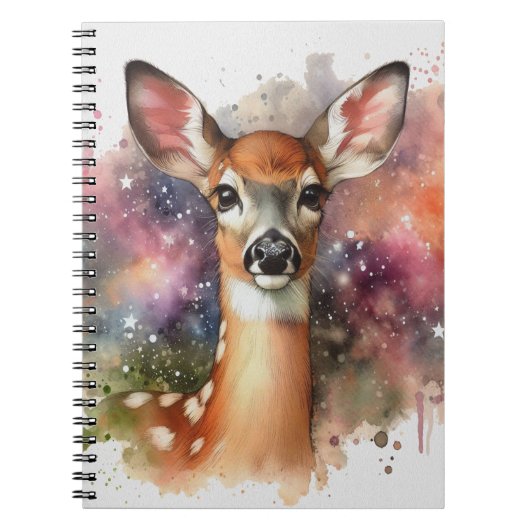 "The Gentle Fawn" Spiral Notebook ノートブック (正面)