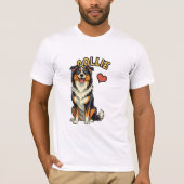 The Gentle Herding Hero - Collie Tシャツ (正面)