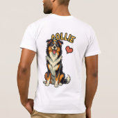 The Gentle Herding Hero - Collie Tシャツ (裏面)