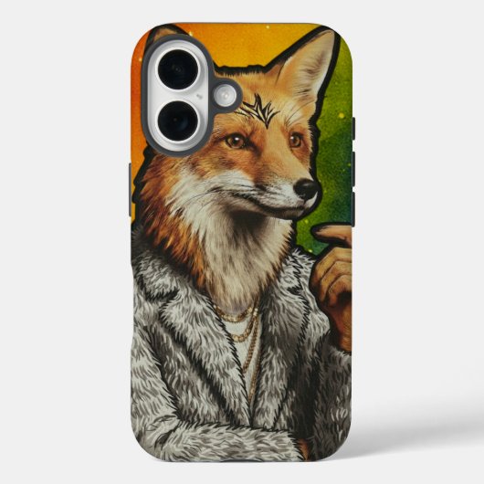 The Gentleman Fox Phone case  Case-Mate iPhoneケース (裏面)
