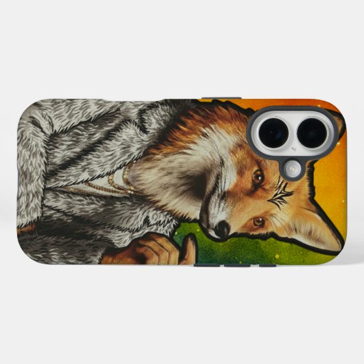 The Gentleman Fox Phone case Case-Mate iPhoneケース (裏面 (横))