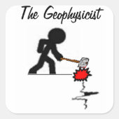 The Geophysicist Sticker スクエアシール (正面)