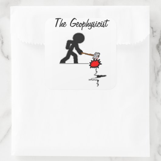 The Geophysicist Sticker スクエアシール (バッグ)