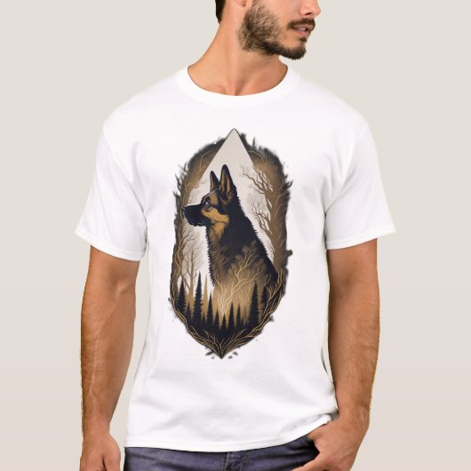The German Shepherd 003 Tシャツ (正面)