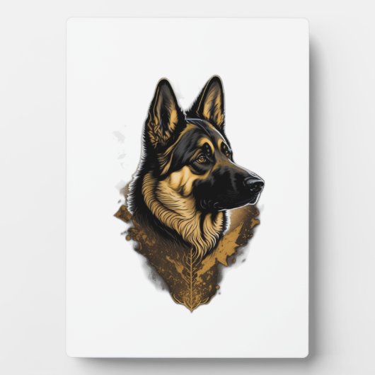 The German Shepherd 004  フォトプラーク (正面)