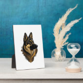 The German Shepherd 004  フォトプラーク (側面)