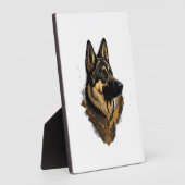 The German Shepherd 004  フォトプラーク (側面)