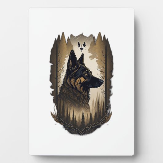 The German Shepherd 008  フォトプラーク (正面)